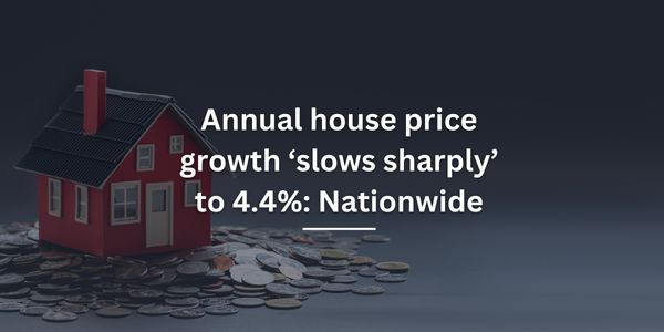 Annual house price growth