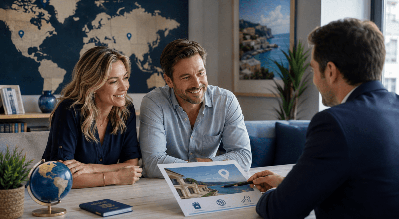 Buying Property Abroad with specialist mortgage guidance for an overseas home purchase.