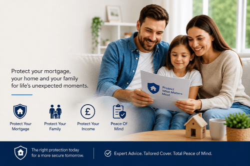 Mortgage protection insurance for UK homeowners protecting their mortgage, family income and financial peace of mind