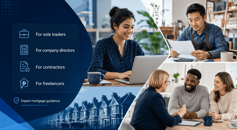 Self-Employed Mortgage Brokers supporting sole traders, company directors, contractors and freelancers with expert mortgage guidance